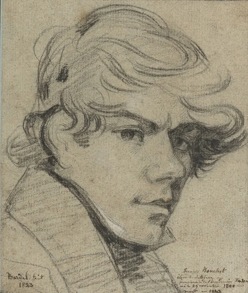 Ritratto di Francois Bouchot da Louis Thomas Bardel